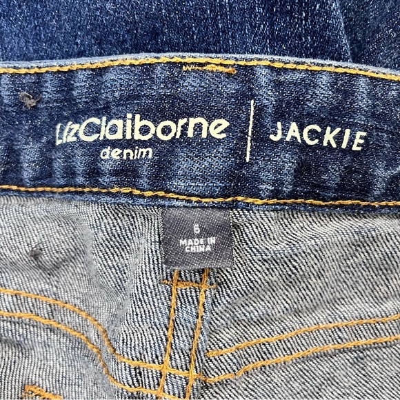 Liz Claiborne Dark Blue Flare Jeans size 6 - Picture 5 of 6